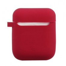 Case for airpods Silicon with buckie red-min